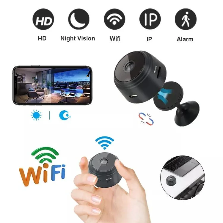 Best Seller mini cámara espía inalámbrica WiFi cámara oculta HD 1080P en el interior de la seguridad casera Cams