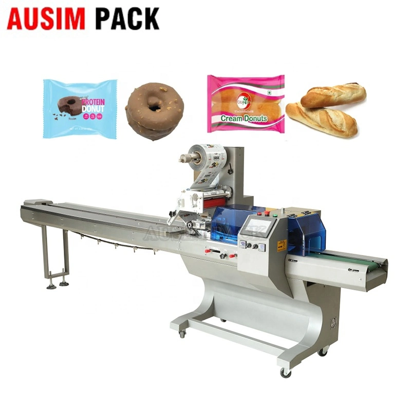 Fully Automatic Chocolate Bar Biscuit Cake Flow Packing Packing Machine