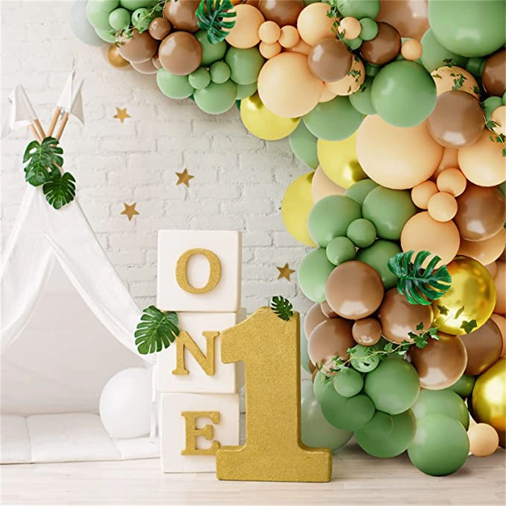 165PCS Verde Oliva Arco de Globo Garland Kit Cumpleaños Baby Ducha Decoración de fiestas