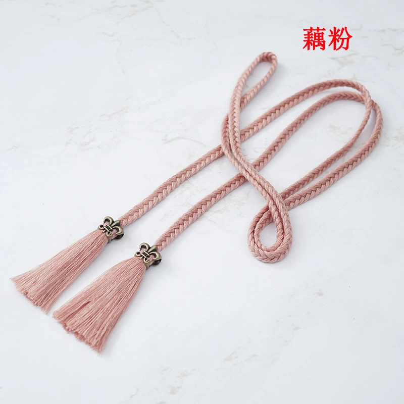 Sexy Polyester and Cotton Cord Tassel Waist Belt with Fringe and Tassel for Fashion Lady Belt