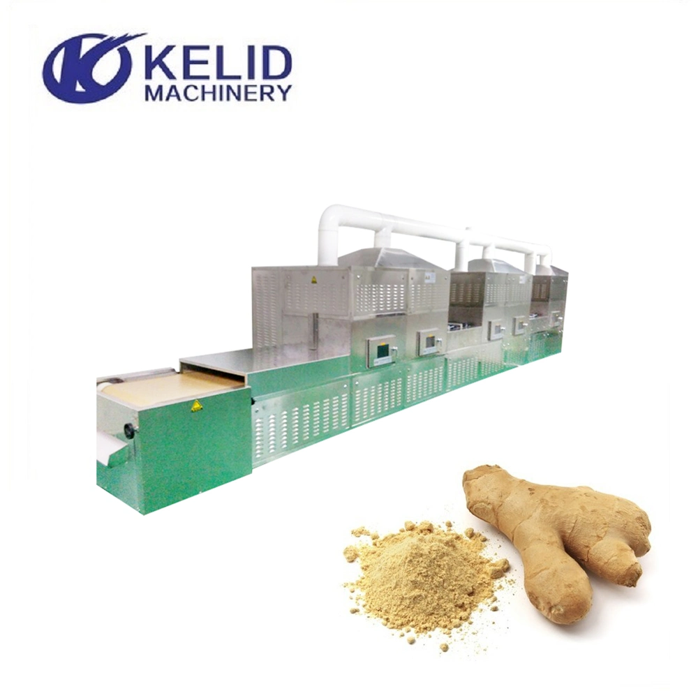 Tunnel Microwave Spice Ginger Powder Drying Sterilization Equipment