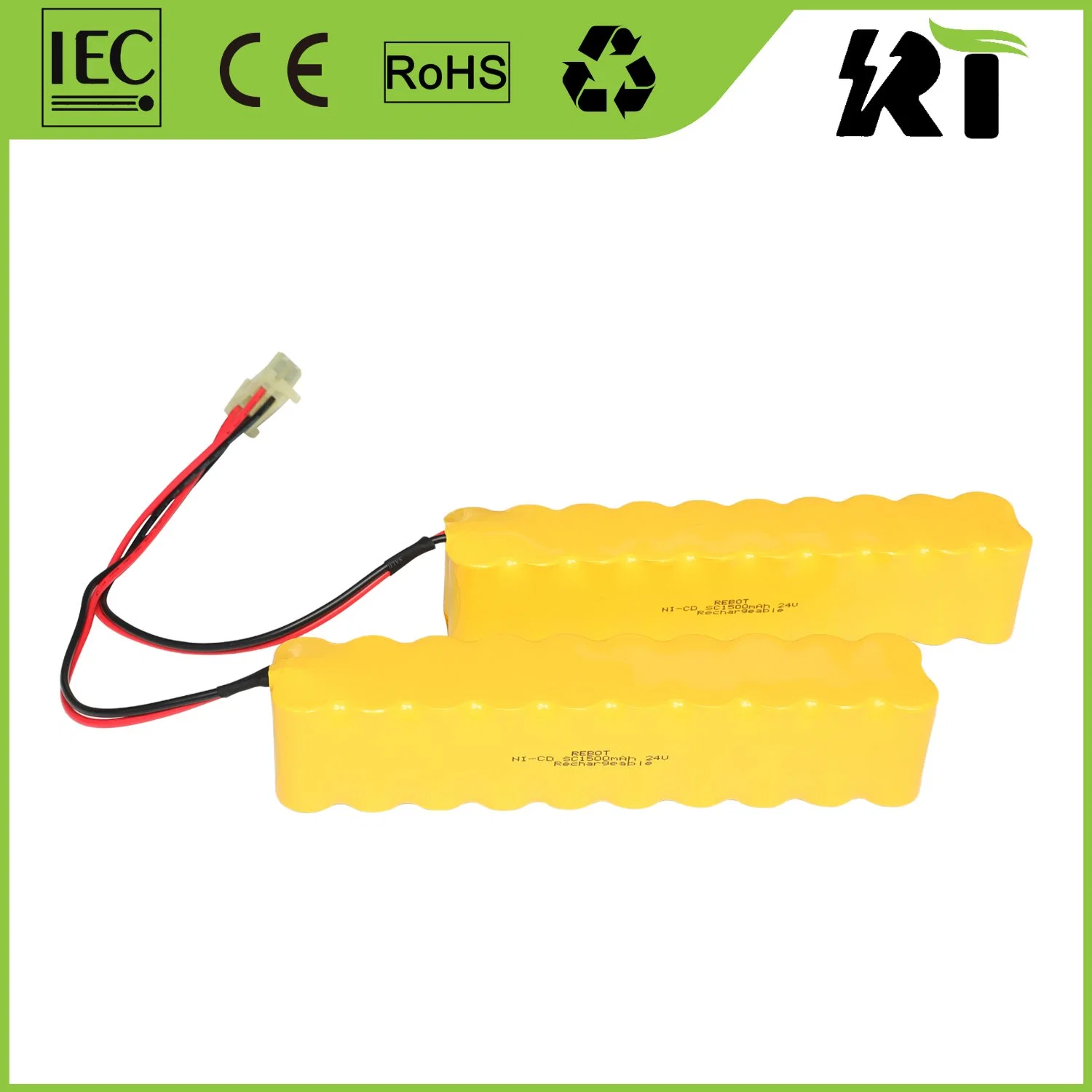 Batería recargable ni-CD NiCd 5500mAh de calidad industrial 1,2V de tamaño D. Para linterna