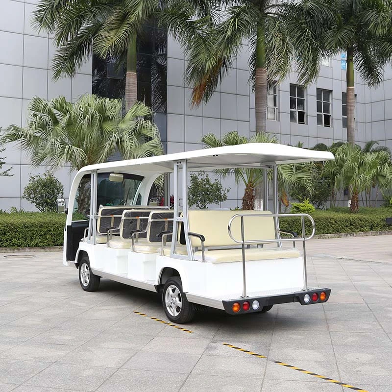 Sightseeing Car Amusement Park 14 Seats Electric Battery Tourist Shuttle Car (DN-14F-9)