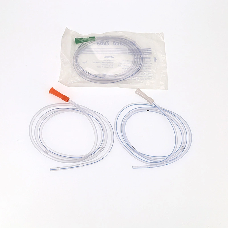 Disposable PVC or Silicone Stomach Feeding Tube with or Without X-ray Line