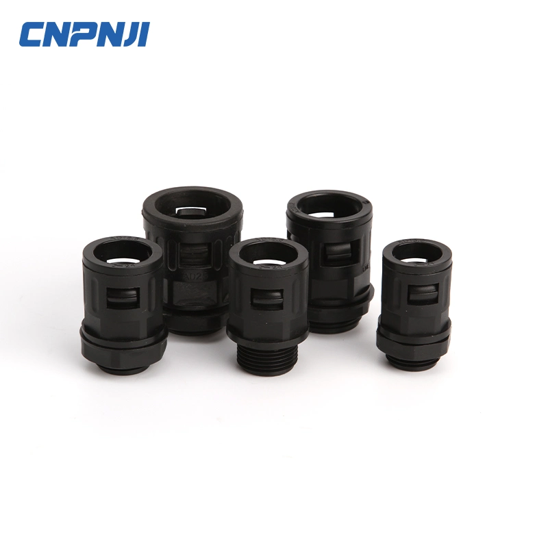 Wholesale Price Plastic Corrugated Quick Straight Coupling Nylon Flexible Conduit Adaptor