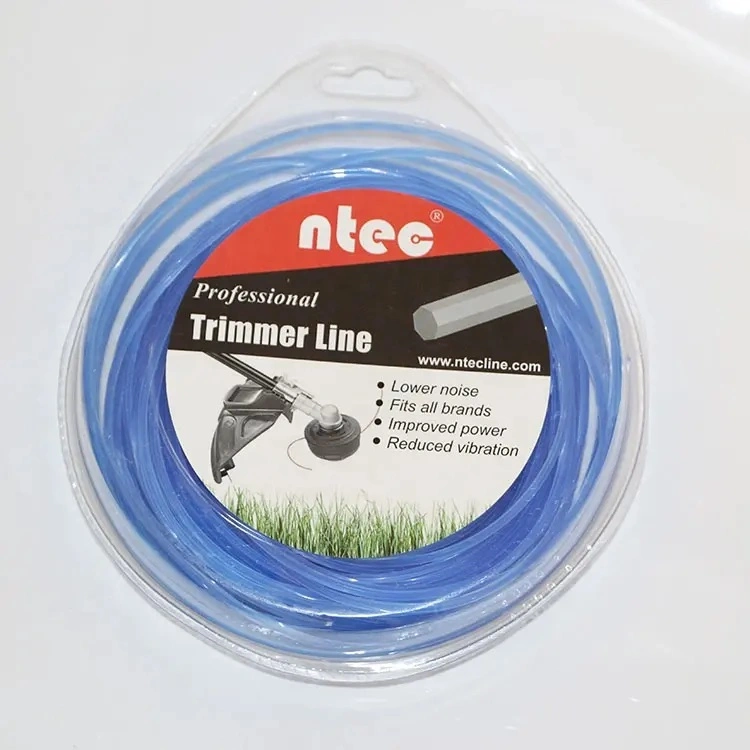 1.0mm-4.0mm Square Factory Make Nylon Trimmer Line Grass Cutting Blister Packing