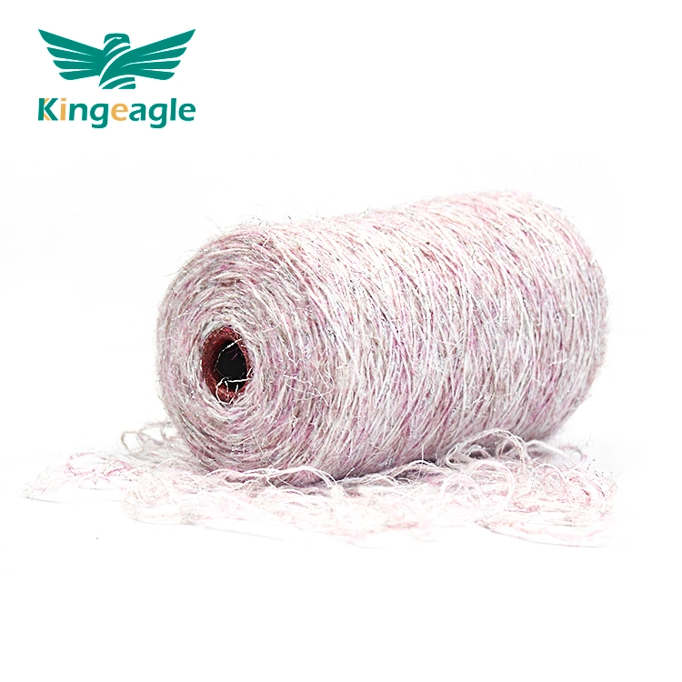 Kingeagle Pink Metallic Fiber Shinning Candy Brush Yarn