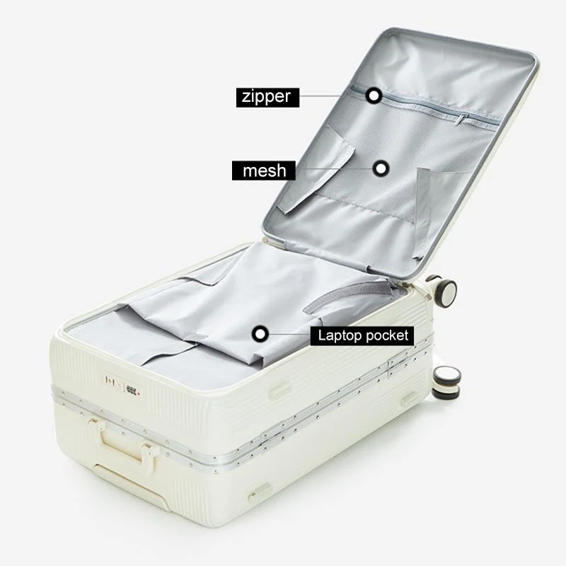 New Product Carry on Neutral Both Men and Women 18 Inches Aluminum Frame Suitcase