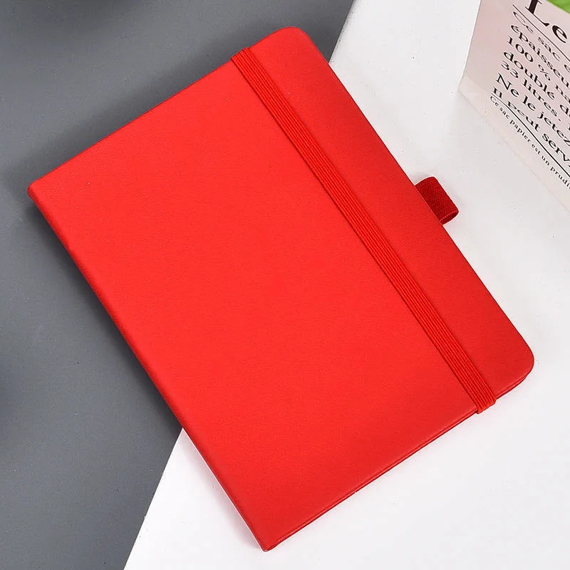 Premium PU Leather Eco-Friendly Paper Printing Glue Bound A6/A7 Hardcover Notebook