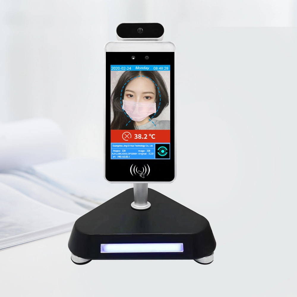 Intelligent Face Recognition Temperature Measuring Machine Free Sdk Turnstile Gate System Card Reader Security Entance Gates