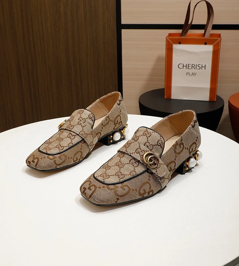 Lining Sheepskin Classic Cloth Pearl Single Shoes