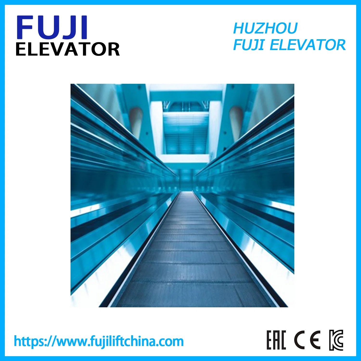 Indoor Commercial Inside Outside FUJI Vvvf Moving Walk and Travelator Escalator with Control
