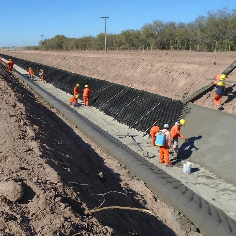 Cascalho estradas Grade do estabilizador da parede de retenção de rejeitos de HDPE Geocell