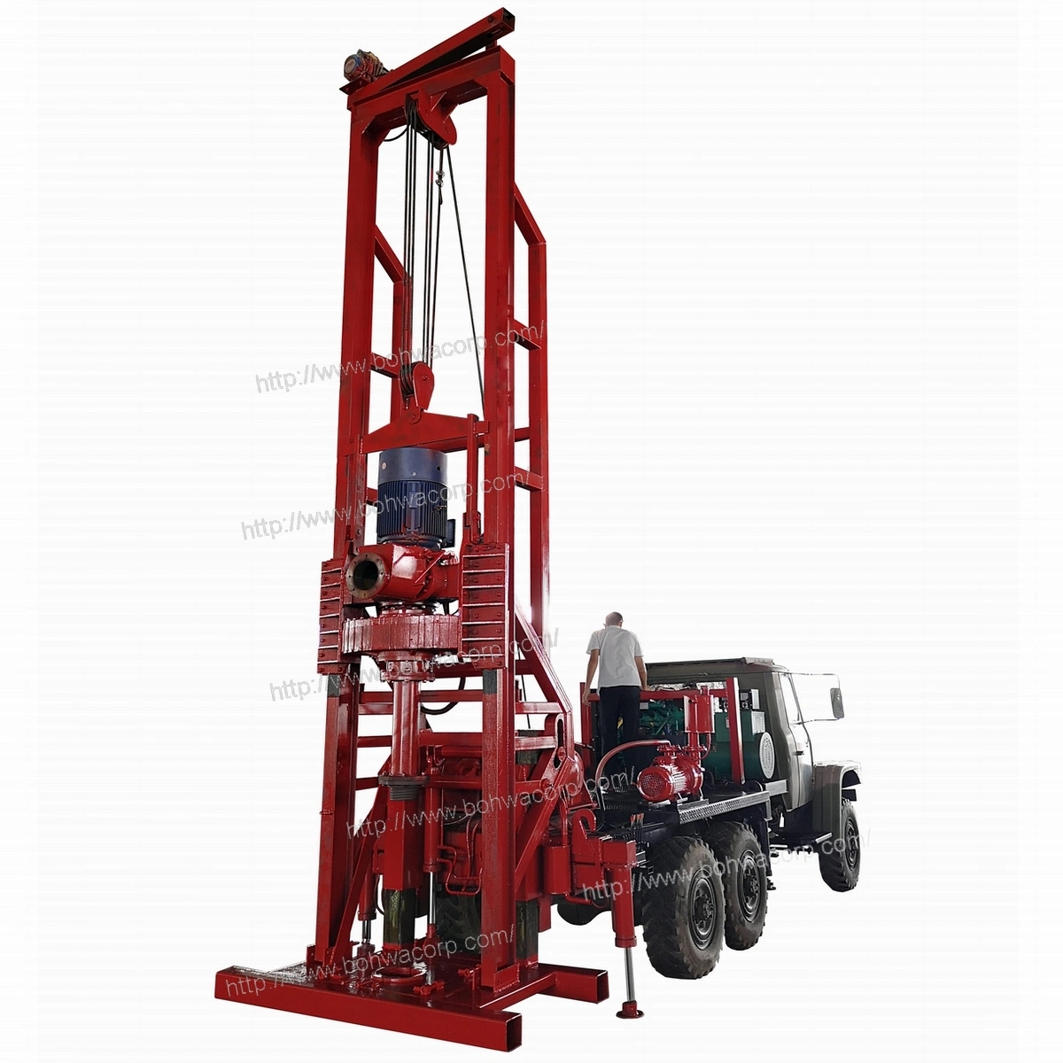 Water Well Reverse Circulation Drill Rig on Vehicle