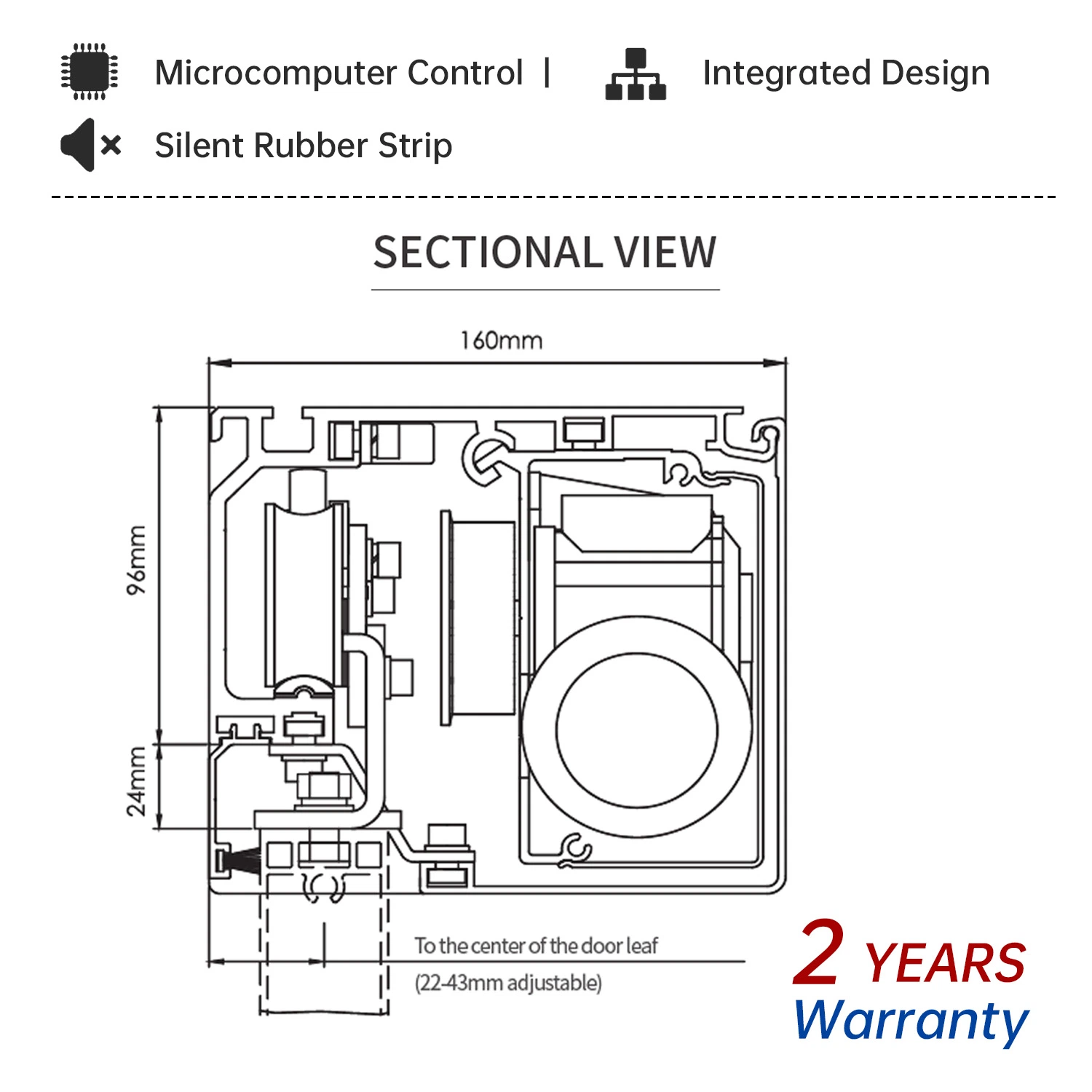 Wholesale/Supplier Commercial Glass Sensor Automatic Sliding Door Operator with Brushed Motor