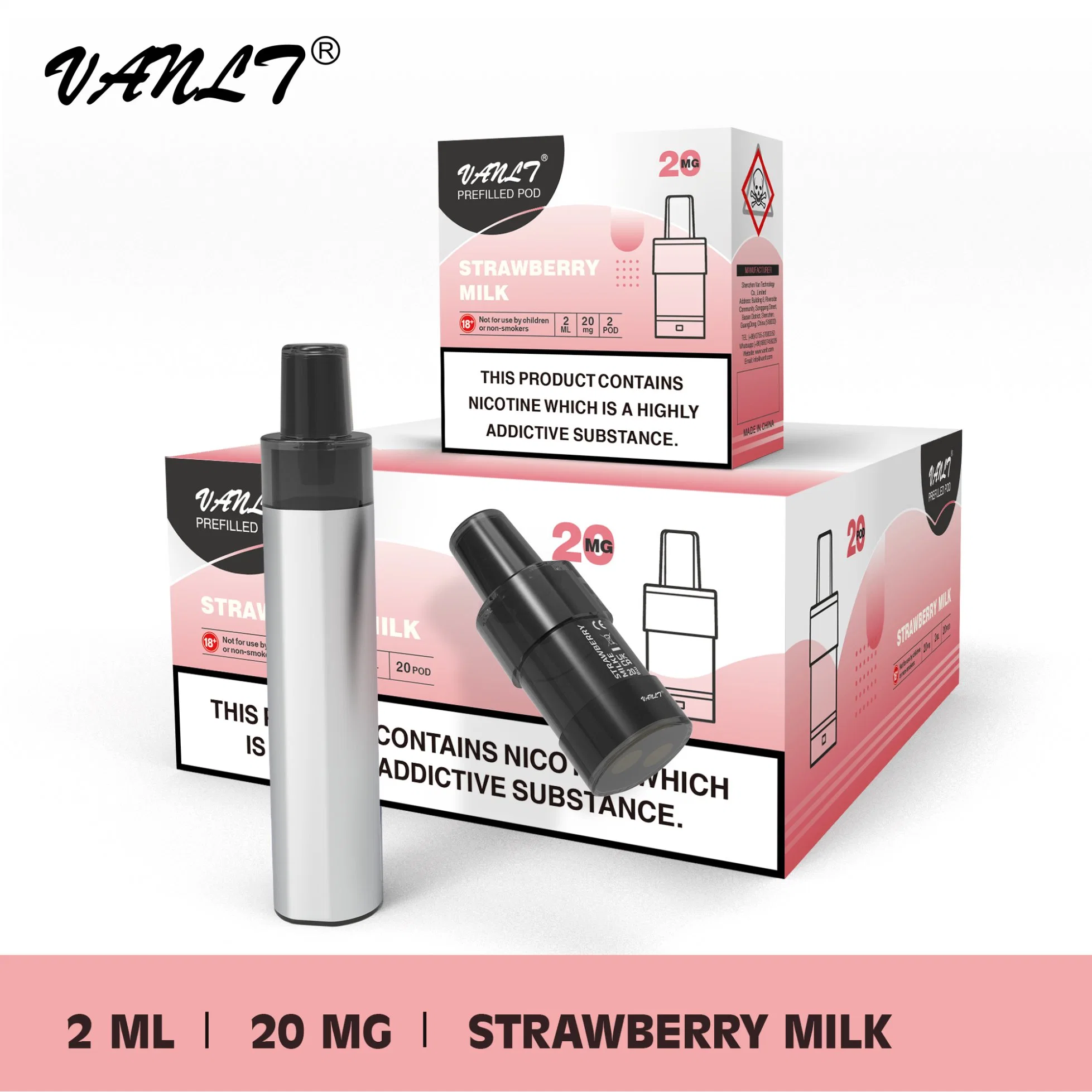 Jednorá Zová E-Cigareta VAPE 20 mg 550 mAh 2 ml 600 Potá&amp;urante;