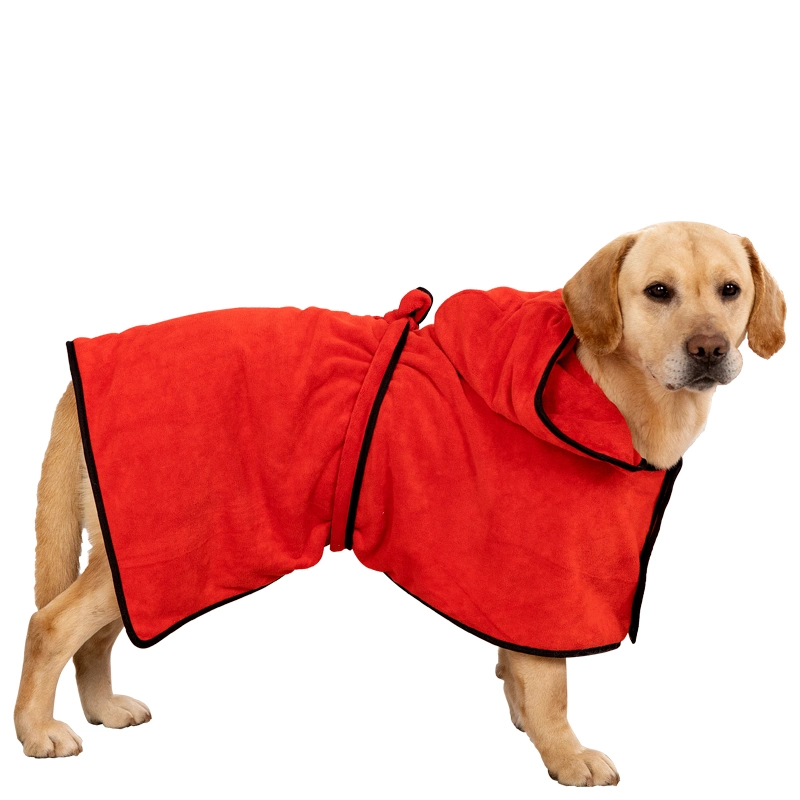 Pet Bathrobe Quick Drying Cleaning Dog Water Absorbing Drying for Dogs