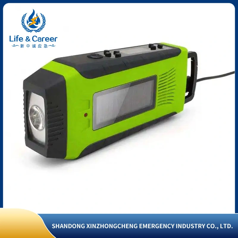 Emergency Radio Multifunctional Portable Hand Crank Solar Radio Bluetooth 5.0 Speaker Am/FM 5000mAh Power Bank