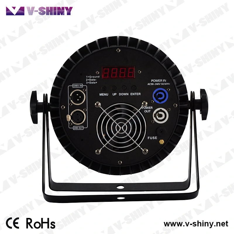 RGBW 4in1 Flat LED PAR Can 64 DJ Stage Lighting