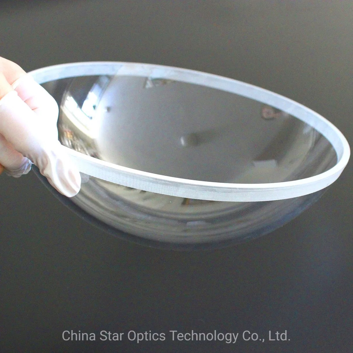 Vidrio óptico personalizado K9 Lente de cúpula de 110 mm de diámetro sin revestimiento lente Domo