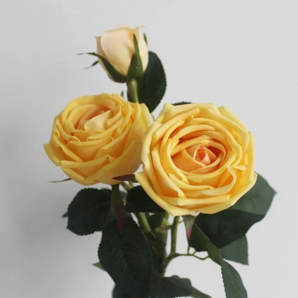 Fake Flowers Retro Rose Decoration Artificial Flower Silk Rose Flowers Decor Bouquet Wyz22084