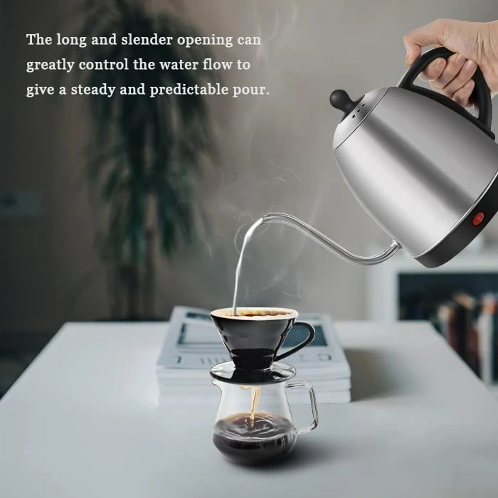 Factory Outlet Auto-Shut off Water Boiler Electric Kettle Gooseneck Stainless Steel Kettle