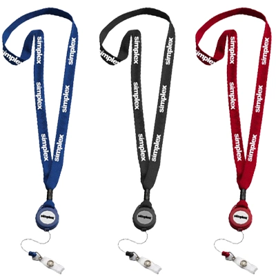 Custom Promotional Personalized Sublimation Printed Polyester Badge Reel Lanyard