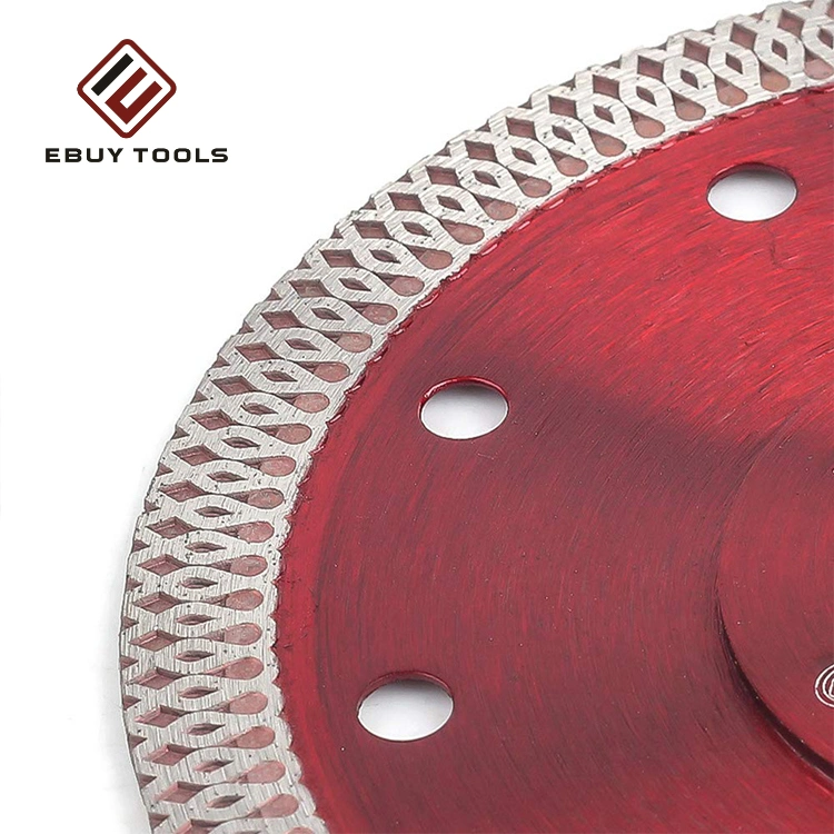 105/115/125/150/180/230mm X-Shaped Mesh Turbo Segments Diamond Sintered Saw Blade Disc for Cutting Tile Ceramic