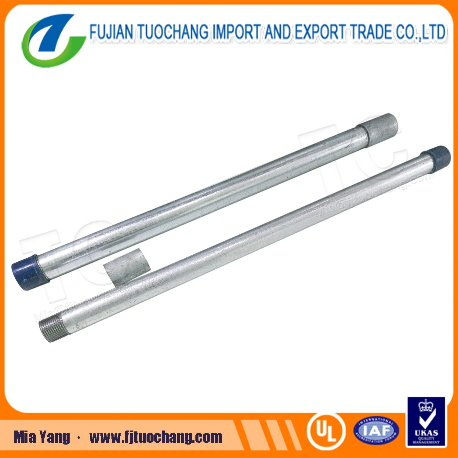 BS4568 1387 Galvanized Gi Conduit for Cable Wiring