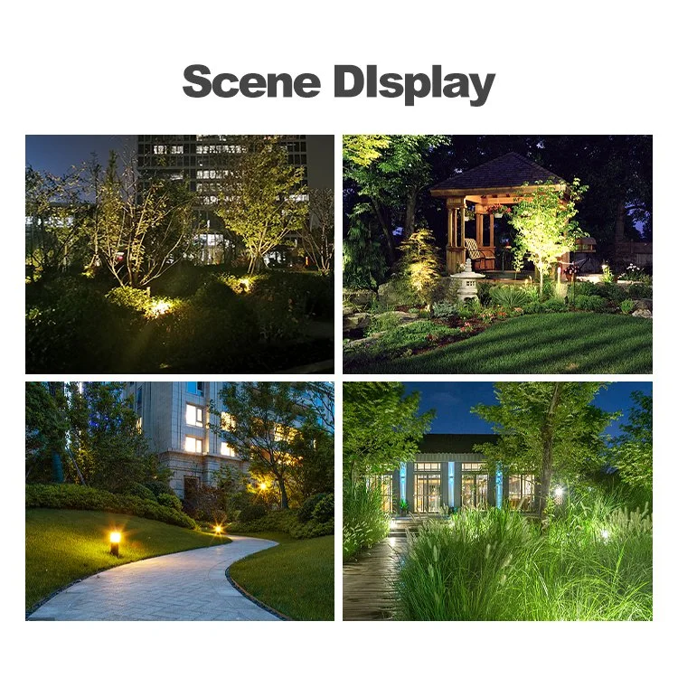 Estilo simples durável 60 cm alto quadrado paisagem Garden Street LED Luz de presença