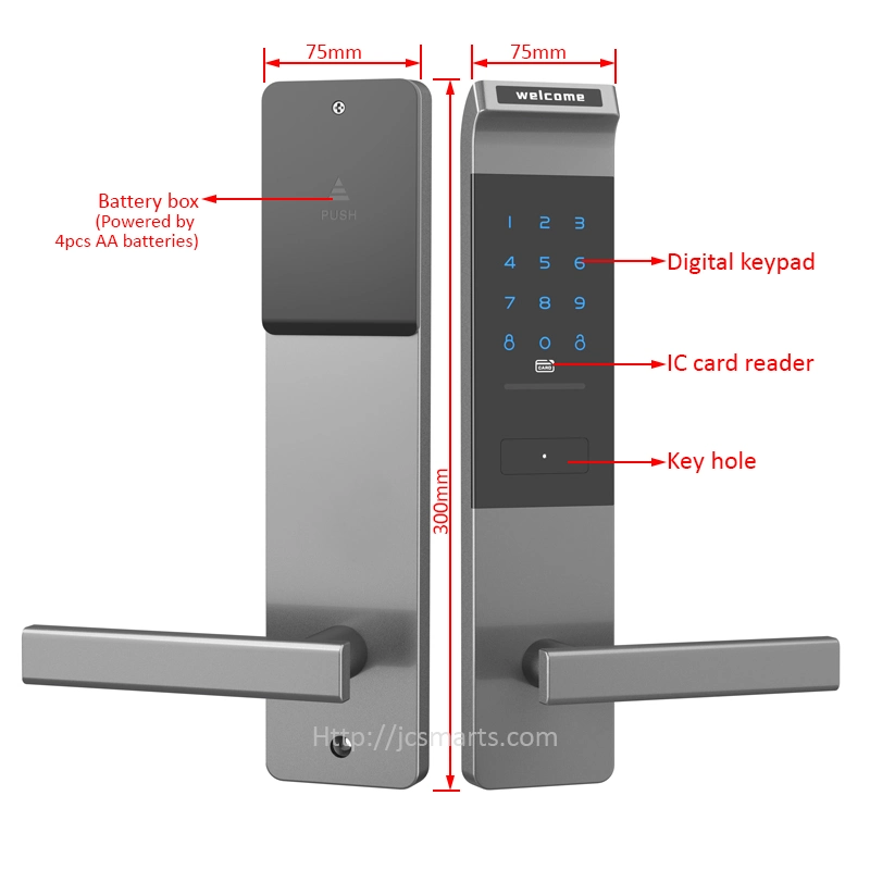 Control Remote WiFi Bluetooth Digital Ttlock APP Door Lock for Apartments