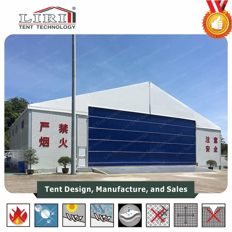 Aircraft Hangar Tent with Big Rolling Door for Hangar and Helicopter