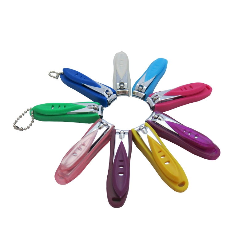 Beauty Accessories with Key Chain Small Cuticle Pliers Nail Clippers with Plastic Cover (608S-3)