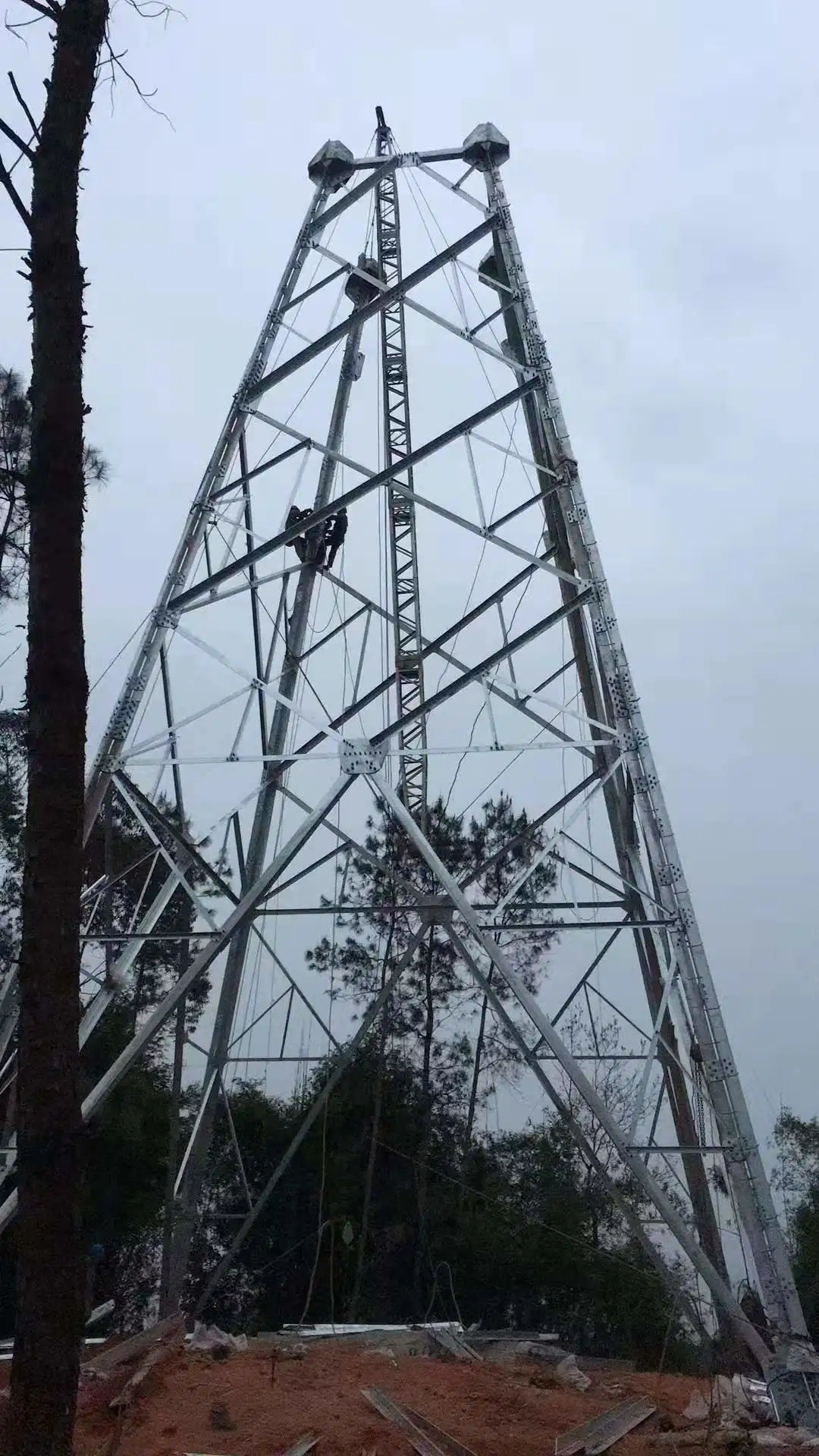 500kV Winkelübertragungsturm Gitterturm mit heiß-DIP Verzinkt