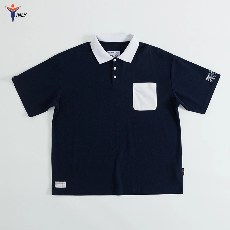 2023 New Fashion Golf Polo T-Shirt Custom Pattern 2-6 Years Summer Kids Boys Tops Short Sleeve Cotton Polo Shirts with Pocket