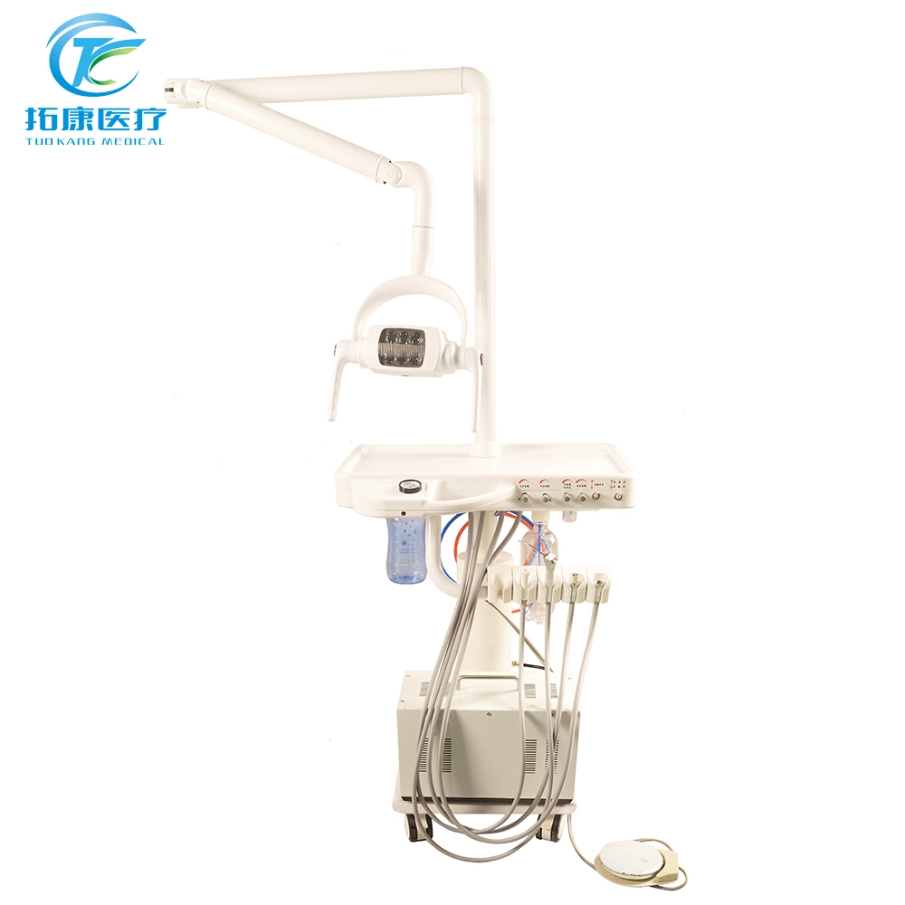 High Quality Movable Portable Dental Unit with Air Compressor and LED Light