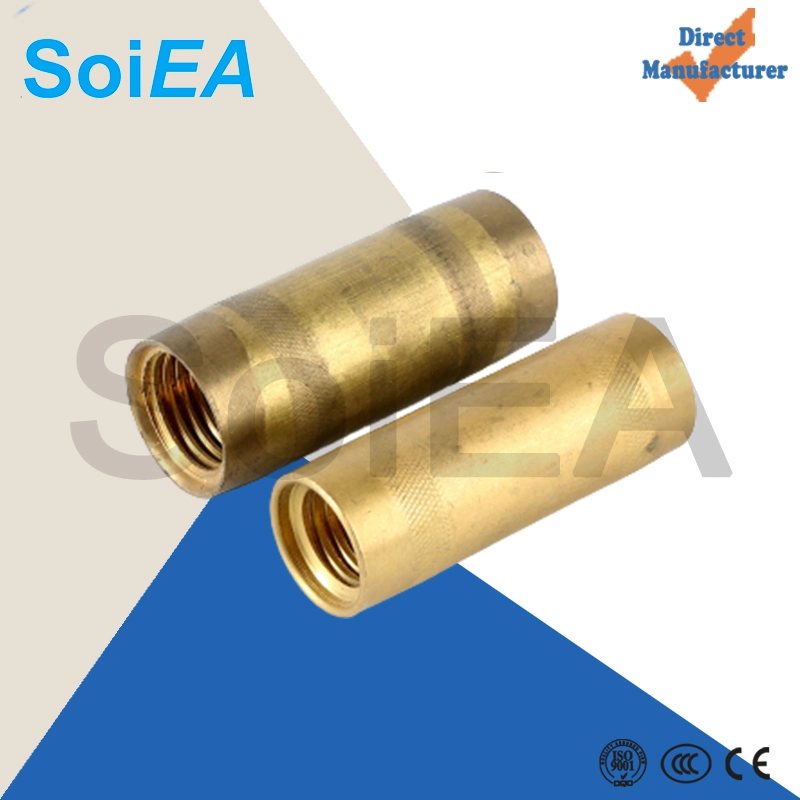 Brass Fittings Threaded Coupling for Threaded Copper Bond Earth Rod