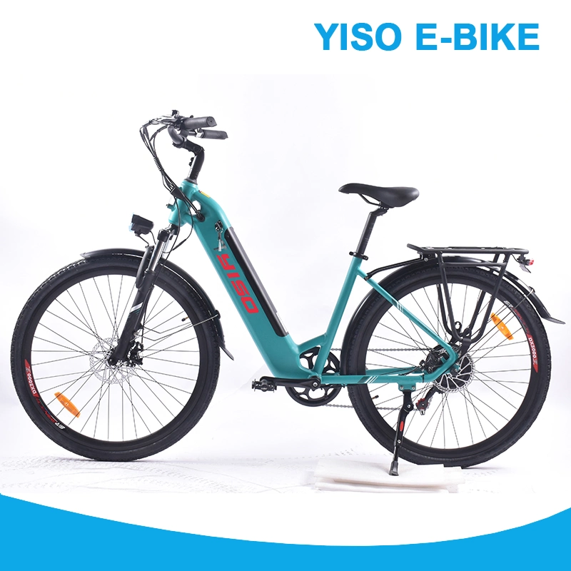 2024 Nuevo paso a través de 500W 48V 17ah 28 pulgadas de par Sensor eléctrico E-Bike para Lady