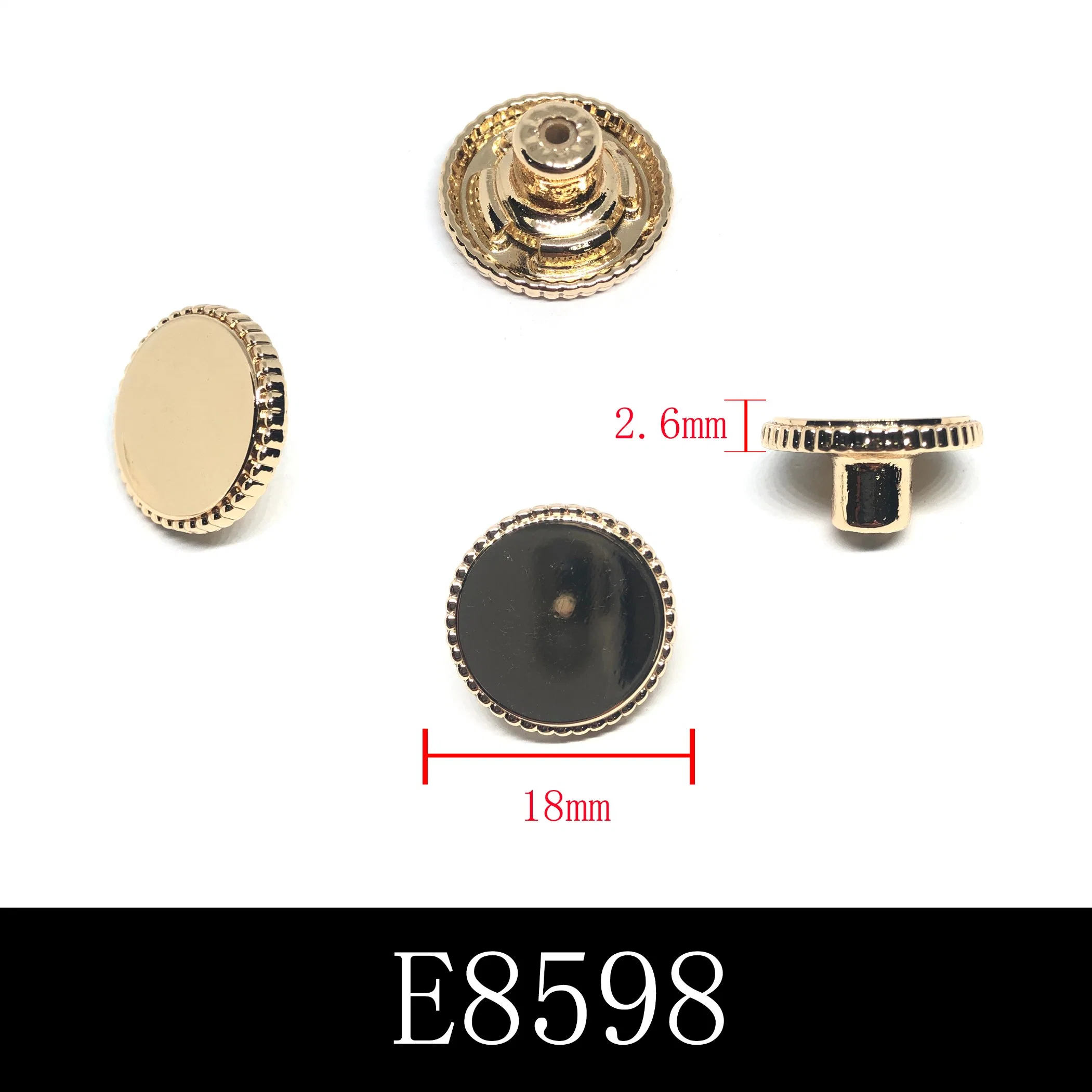 OEM Add Your Brand Logo High Quality Fashion Style Metal Buttons for Denim Clothing