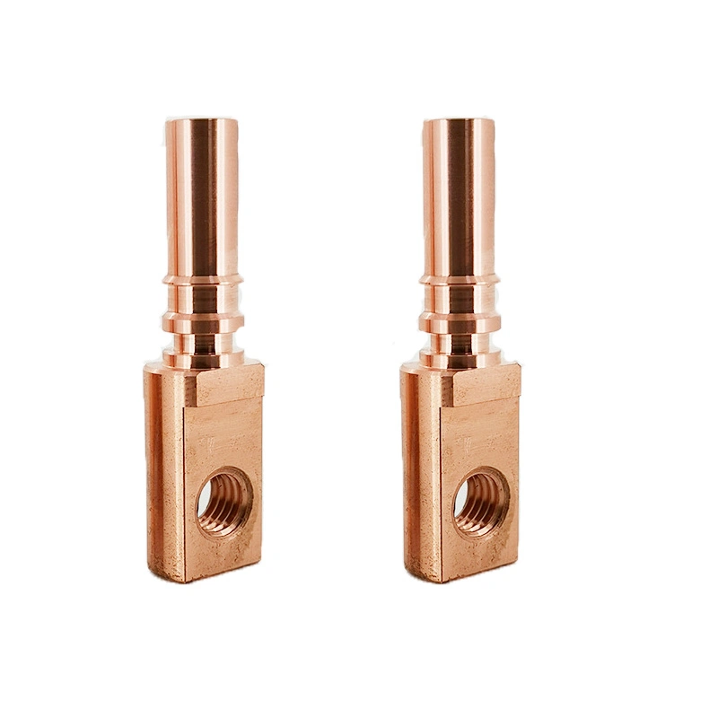 China Automotive Supplier Customized CNC Lathe Precision Copper Terminal Hardware Copper Parts Turning Car Audio Terminal Connector Accessories