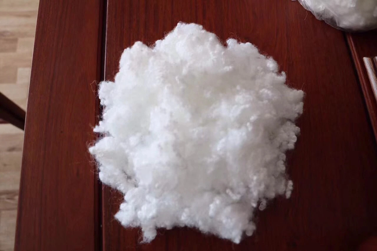 7D * 32mm Polyester Staple Fiber Hollow Conjugated Silicone Polyester Fiber for Filling