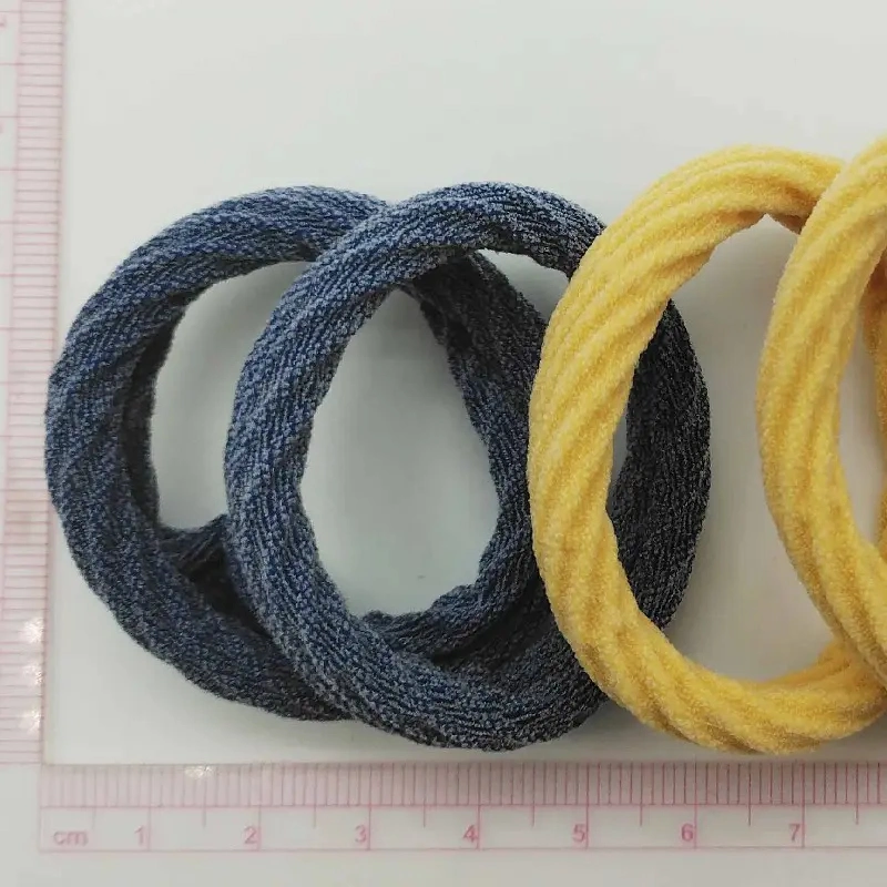 Korean Quality Model High Elasticity Does Not Hurt Hair Towel Ring, Black Candy Color Simple Girl Hair Rope Hair Ring