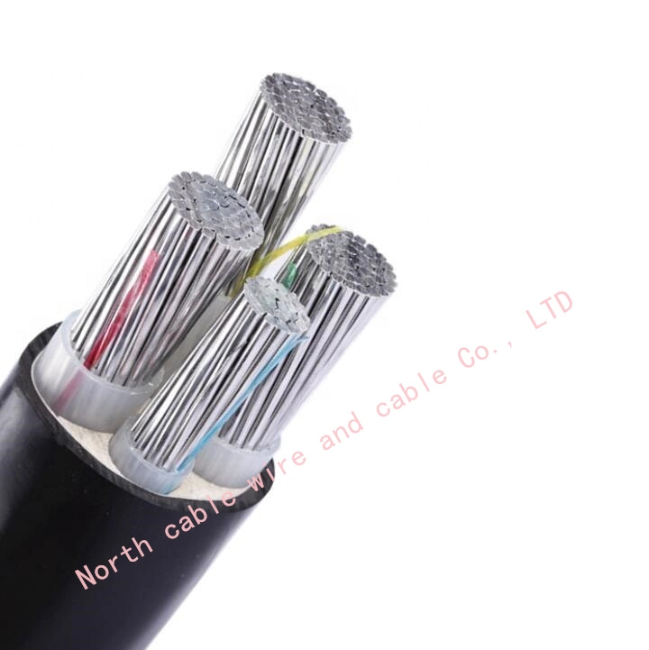 Made in China Low Voltage Copper Aluminum Core 1/2/3/4/5 Core 10mm 16 25 35 50mm PVC Armored Cable