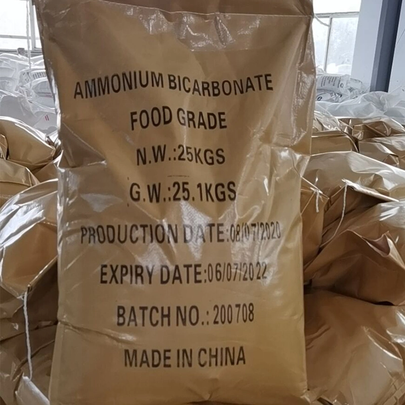 Ammonium Bicarbonate 99.2% 100.5% Min CAS 1066-33-7 Food Tech Agriculture Grade 213-911-5