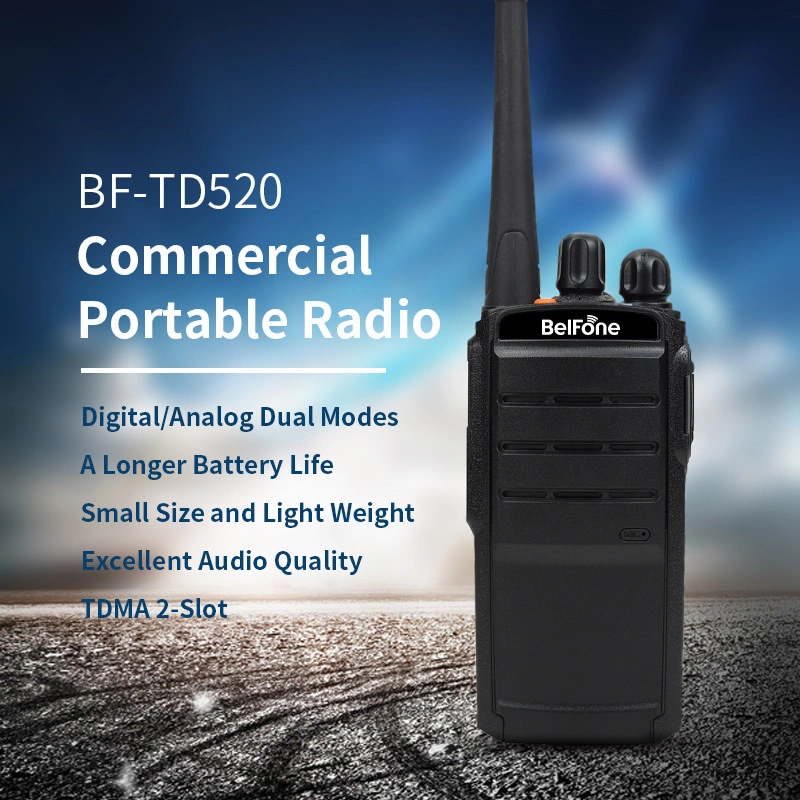 Radio portátil DMR Digital Waterproof IPX4 Walkie Talkie certificada CE Establecer