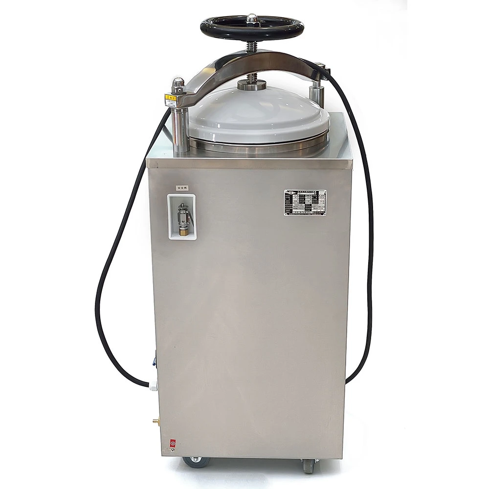 Esterilizador a vapor de pressão vertical para laboratório Esterilizador multifunções automático de 35 L/50 L/75 L/100 L.