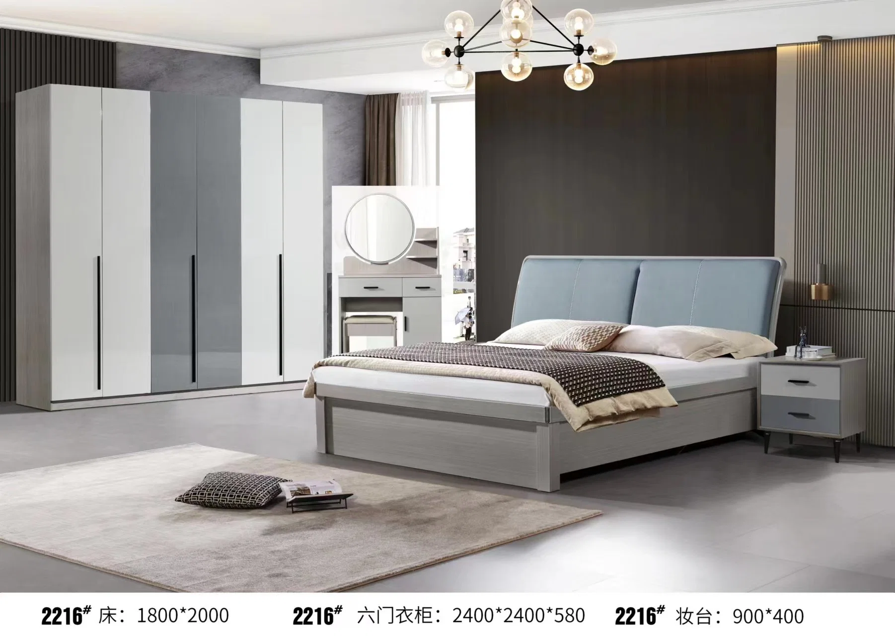 Interieur Luxus Rahmen 1,8 M X 2 M Hauptschlafzimmer Modernes Minimalistisches Doppelzimmer Mit Minimalistischem Italienischen Doppelbett