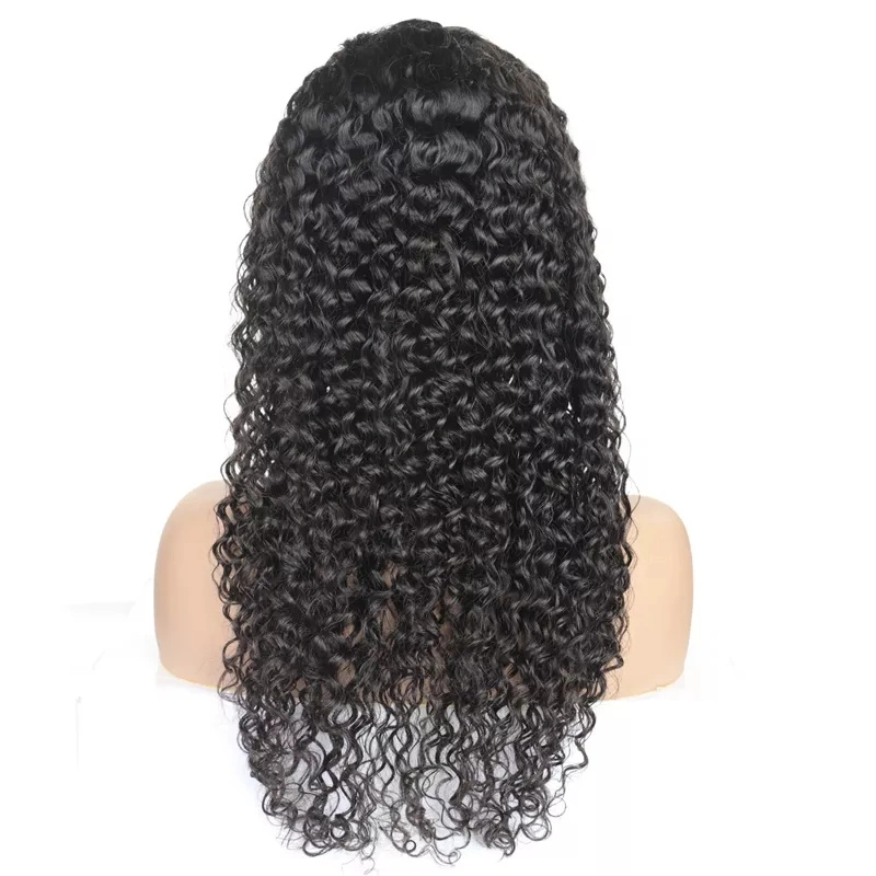 Mayorista largo Kinky pelo Curly pelo africano Headband Wigs para Negro Mujeres