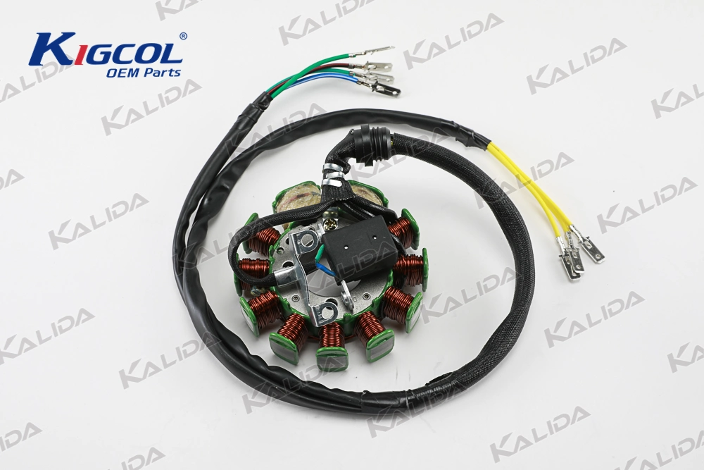 Kigcol Stator Cg200 11p 3h OEM High Quality Original Motorcycle Engine Parts Spare Parts Accessories Fit for Honda/Akt/Italika/Zs