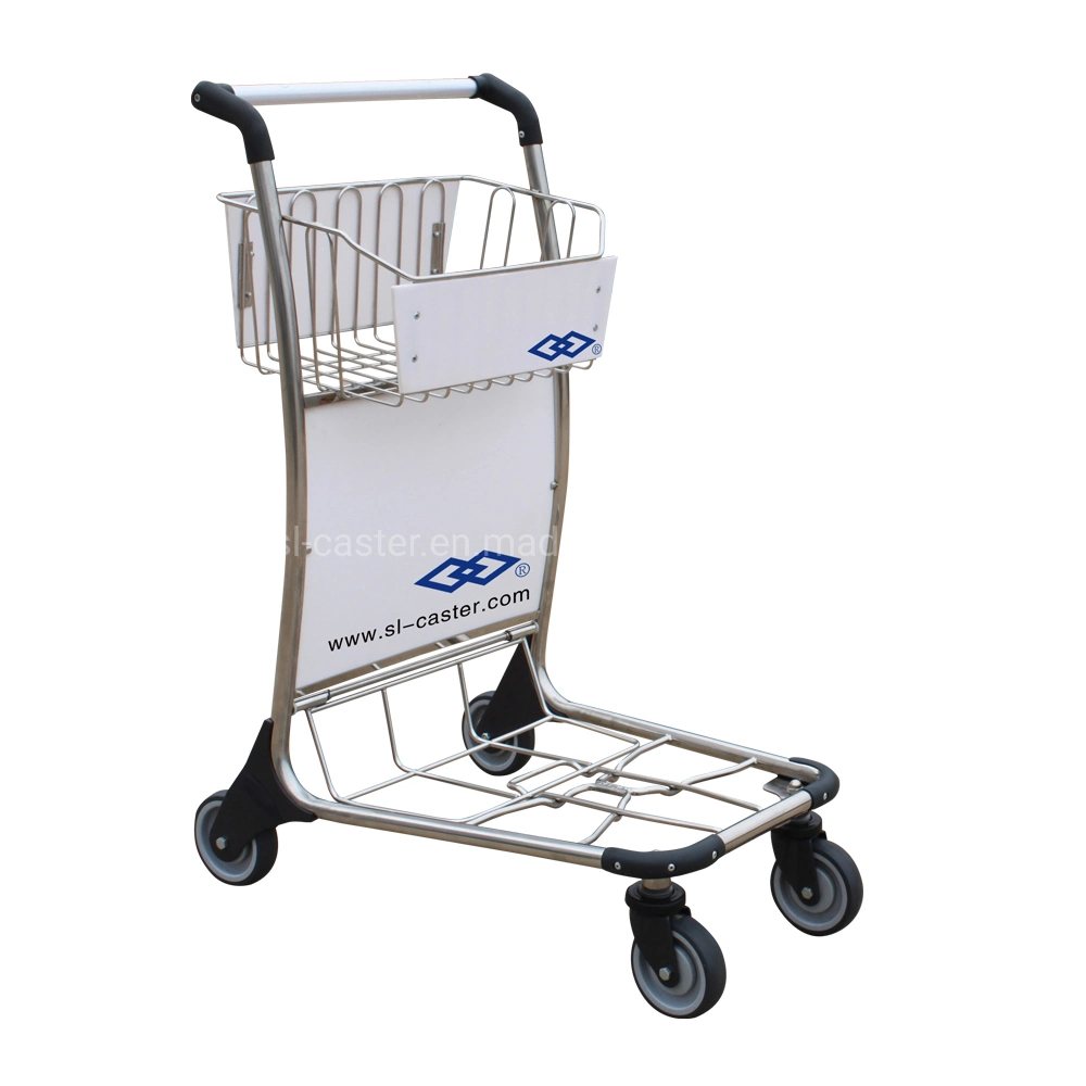 250kg Stainless Steel Airport Trolley Luggage Hand Cart